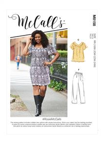 McCalls Pattern 8158 - Women's Tops, Dresses, Shorts & Capri Pants