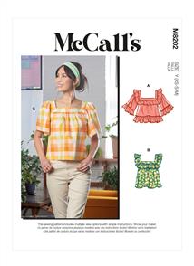 McCalls Pattern 8202 Misses' Tops
