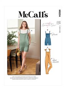 McCalls Pattern 8204 Misses' Overalls