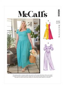 McCalls Pattern 8209 Misses' & Women's Dresses & Jumpsuit