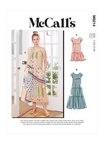 McCalls Pattern 8214 Misses' Dresses & Mask