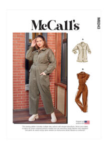 McCalls Pattern 8243 Misses' and Women's Romper, Jumpsuits and Belt