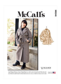McCalls Pattern 8246 Misses' Jacket, Coat and Belt