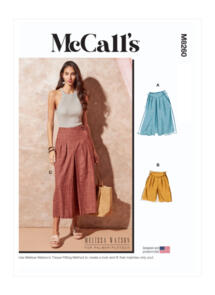 McCalls Pattern 8260 Misses' Skirt, Shorts and Pants