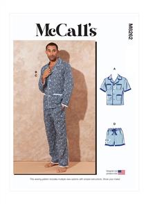 McCalls Pattern 8262 Men's Pajamas