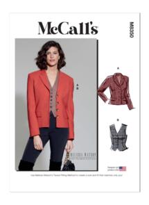 McCalls Pattern 8350 Misses' Blazer and Vest by Melissa Watson