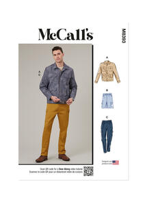 McCalls Men's Jacket, Shorts and Pants