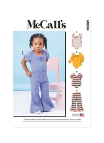McCalls Toddlers' Knit Bodysuits and Pants