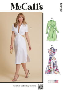 McCalls Sewing Pattern Misses' Dress With Sleeve and Length Variations M8403