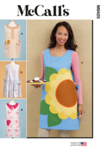 McCalls Sewing Pattern Misses' Aprons M8425