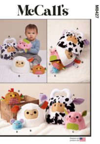 McCalls Sewing Pattern Plush Nesting Animals M8427