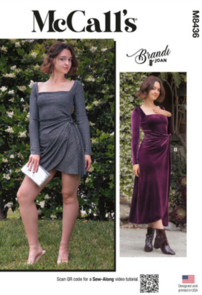 McCalls Sewing Pattern Misses Knit Dress in Two Lengths by Brandi Joan M8436