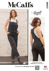 McCalls Sewing Pattern Misses Overalls by Brandi Joan M8437