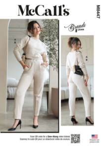 McCalls Sewing Pattern Misses' Knit Top and Pants by Brandi Joan M8447