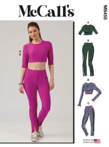 McCalls Sewing Pattern Misses' Knit Top and Leggings M8455