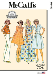 McCalls Sewing Pattern 1970s Misses' Dress or Top M8492