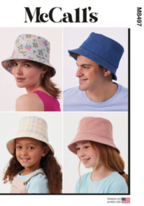 McCalls Sewing Pattern Children's, Teens' and Adults' Bucket Hat M8497