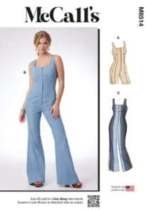 McCalls Sewing Pattern Misses' and Women's Romper and Jumpsuits M8514