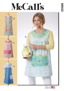 McCalls Sewing Pattern Misses' Cobbler Aprons M8522