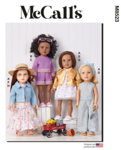 McCalls Sewing Pattern 18" Doll Clothes M8523