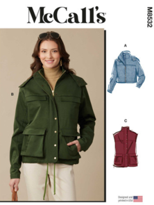 McCalls Sewing Pattern Misses' Jackets and Vest M8532