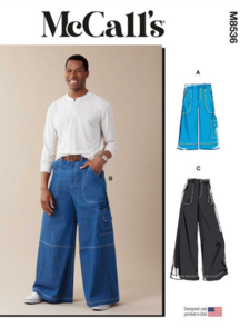 McCalls Sewing Pattern Men's Shorts and Pants M8536