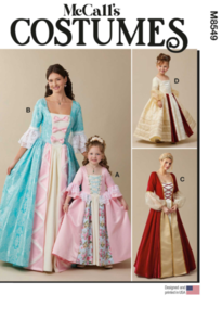 McCalls Sewing Pattern Children's and Misses' Princess Costume M8549