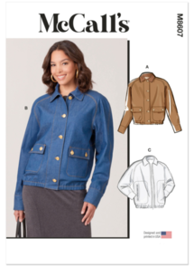 McCalls Sewing Pattern Misses' Blouson Jackets M8607