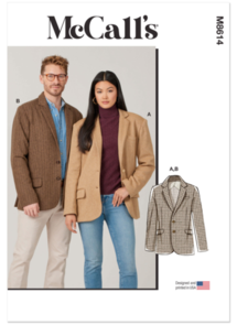 McCalls Sewing Pattern Unisex Blazer M8614
