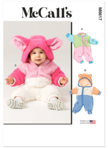 McCalls Sewing Pattern Babies' Jumpsuits M8617