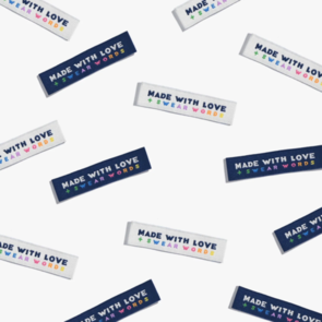 KATM Woven Labels - MADE WITH LOVE AND SWEAR WORDS