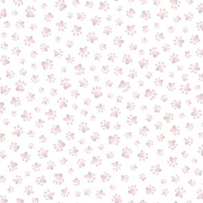 Maywood Whisker & Paws ||  Paw Prints - Pale Pink