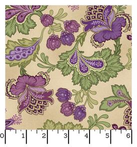 Maywood Aubergine Elegant Paisley Antique