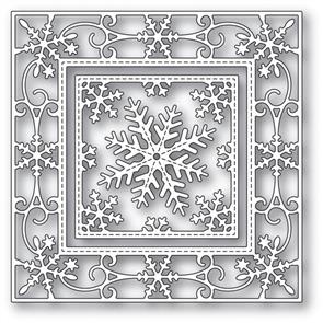 Memory Box  Elegant Snowflake Double Frame - Die