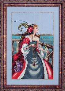 Mirabilia  Cross Stitch Pattern + Bead Pack: The Red Lady Pirate