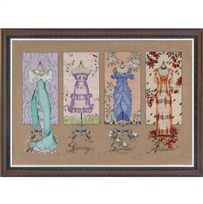 Mirabilia Cross Stitch Pattern - with Bead Kit: Dressmakers Daughter