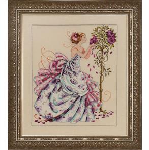 Mirabilia Cross Stitch Pattern - with Bead Kit: Roses of Provence