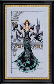 Mirabilia Cross Stitch Pattern - with Bead Kit: The Raven Queen