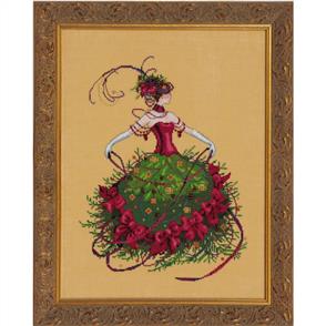 Mirabilia Cross Stitch Pattern - with Bead Kit: Miss Christmas Eve