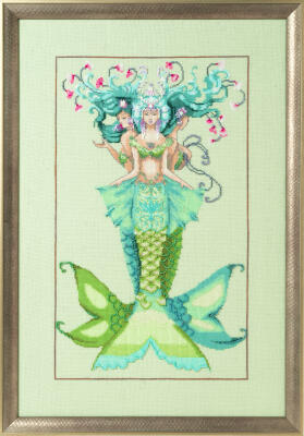 Mirabilia  Cross Stitch Pattern + Bead Pack - The Three Mermaids