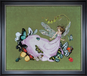 Mirabilia Cross Stitch Pattern + Bead Pack - Delphine's Butterfly Brigade