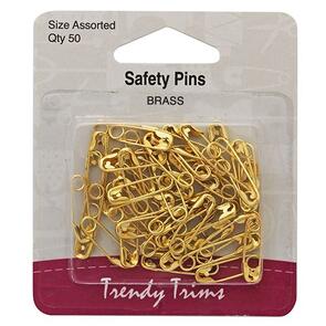 Trendy Trims  Safety Pins (assorted) 50/Pkg
