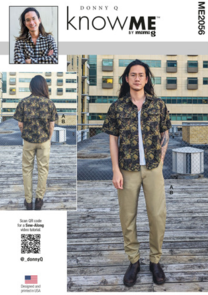 McCalls Know Me Sewing Pattern Men's Shirt and Pants by Donny Q ME2056