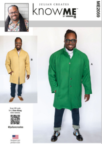 McCalls Know Me Sewing Pattern Men's Coat by Julian Creates ME2059