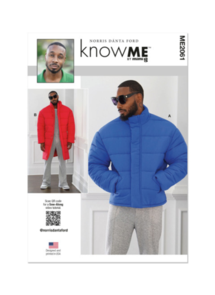 McCalls Know Me Sewing Pattern Men's Puffer Coat In Two Lengths ME2061