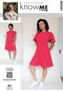 McCalls Know Me Sewing Pattern Misses' Dress with Sleeve Variations ME2091