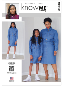 McCalls Know Me Sewing Pattern Girl's and Misses' Denim Dress M2133