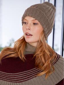 Lana Grossa Pattern / Kit - Cool Wool Big - Womens Hat (0150)