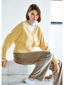 Lana Grossa Pattern / Kit - Cool Wool - Womens Cardigan (0023)