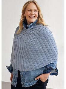 Lana Grossa Pattern / Kit - Cool Wool Big - Womens Poncho (0181)